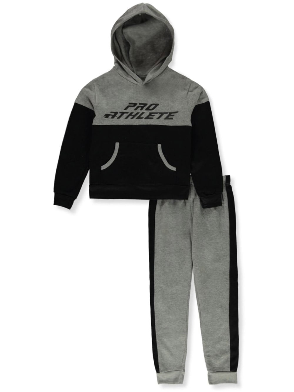 Pro Athlete Boys' 2Piece Signature Pro Joggers Set Outfit heather