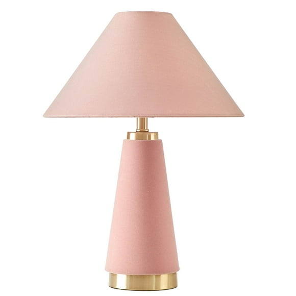 Beautiful Pink Rose Velvet Table Lamp by Drew Barrymore