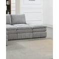 thumbnail image 4 of Modern Plush Armless Chair Sectional Sofa in Granite Morgan Fabric (26"x33"x35"H) for Living Room, 4 of 7
