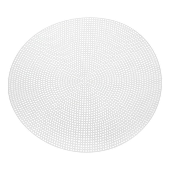 10Pcs Round Plastic Canvas Mesh Sheets 23.7cm / 9.33inch Circle Mesh Mat for Embroidery Knit Crochet Needlework
