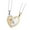 Gold and silver, variant on Couple Kitten Necklace Titanium Steel Matching Pendant Jewelry Piece For Lovers