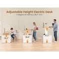 thumbnail image 4 of Height Adjustable L Shaped Electric Standing Desk, 70.9" Farmhouse Office Computer Desk with 3 Drawers, 4 of 7