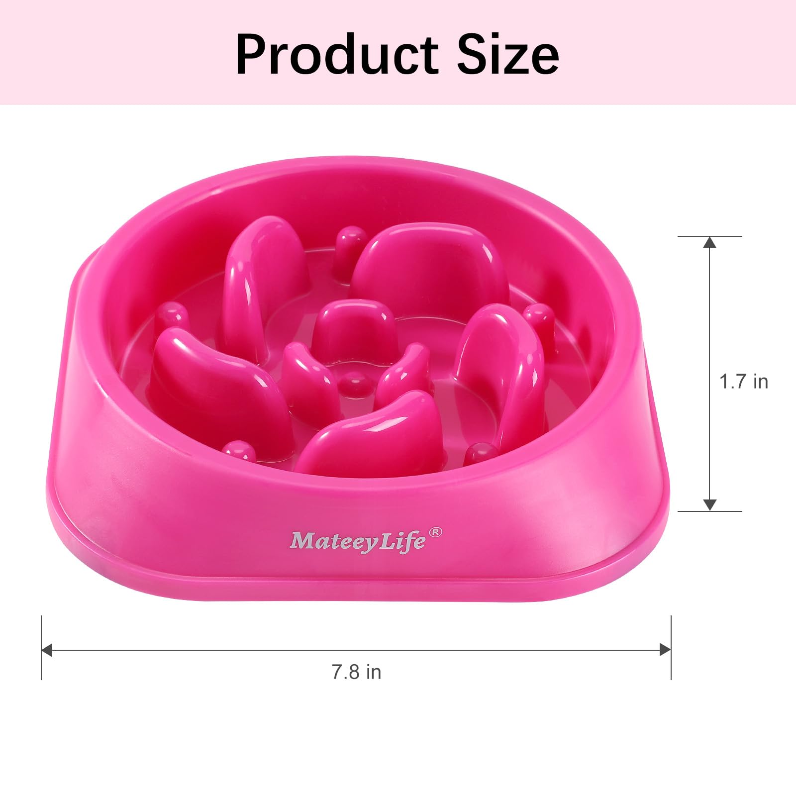MateeyLife Slow Feeder Dog Bowl Maze Puzzle photo 3