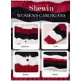 thumbnail image 3 of SHEWIN Womens Sweaters Striped Color Block Chunky Cardigans Button Down Long Sleeve V Neck Loose Knit Fall Sweater Coats Fashion, 3 of 8