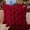Wine Red, variant on Smile Bee 18x18 Christmas Throw Pillow Covers Set of 2, Soft Plush Faux Wool Decorative Pillow Covers for Sofa Bedroom, Christmas Green