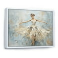 thumbnail image 2 of Designart "Minimalism Ballerina In Beige And Gold" Ballet Floater Framed Canvas Wall Art, 2 of 5