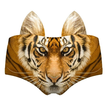 

Lingerie For Women Plus Size Women S Animal Print Breathable Underwear Low-Rise Briefs