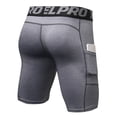 thumbnail image 2 of Praeter Compression Shorts for Men, Fitness Sports Running Training Shorts With Pockets Wicking Stretch, 2 of 5