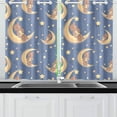 thumbnail image 1 of MKHERT Teddy Bear Moon Window Curtain Kitchen Curtain 26x39 inch,Two Piece, 1 of 3