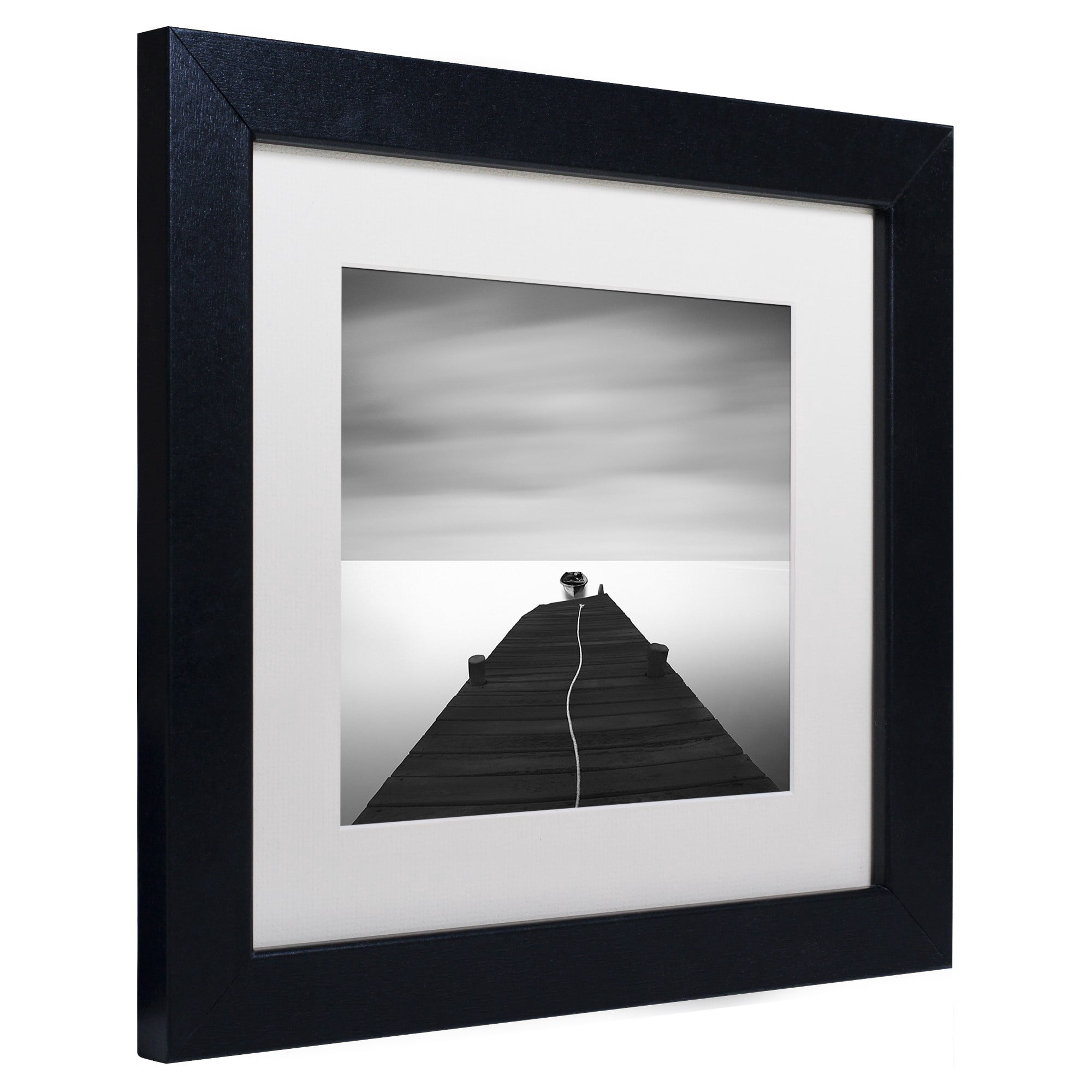 Trademark Fine Art "Free" Canvas Art by Moises Levy White Matte, Black Frame