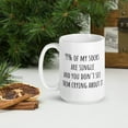 thumbnail image 3 of 99% Of My Socks Are Single Mugs with Sayings Sarcastic Gifts for Him Her Cute Xmas Coffee Cup Birthday Gift Wife Coffee Mug, Holiday Present Coffee Mug Gifts for Friends Motivation Quotes, 3 of 7