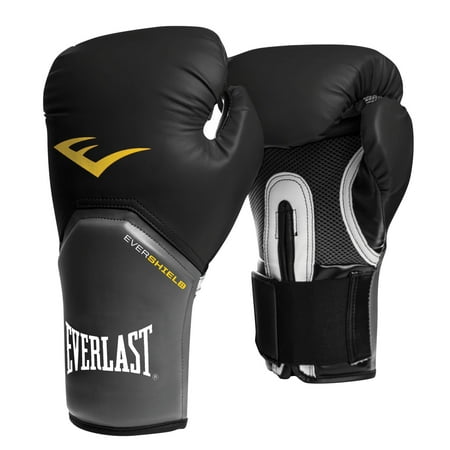 Everlast 14 Oz Pro Style Elite Cardio Kickboxing & Boxing Training Gloves, Black