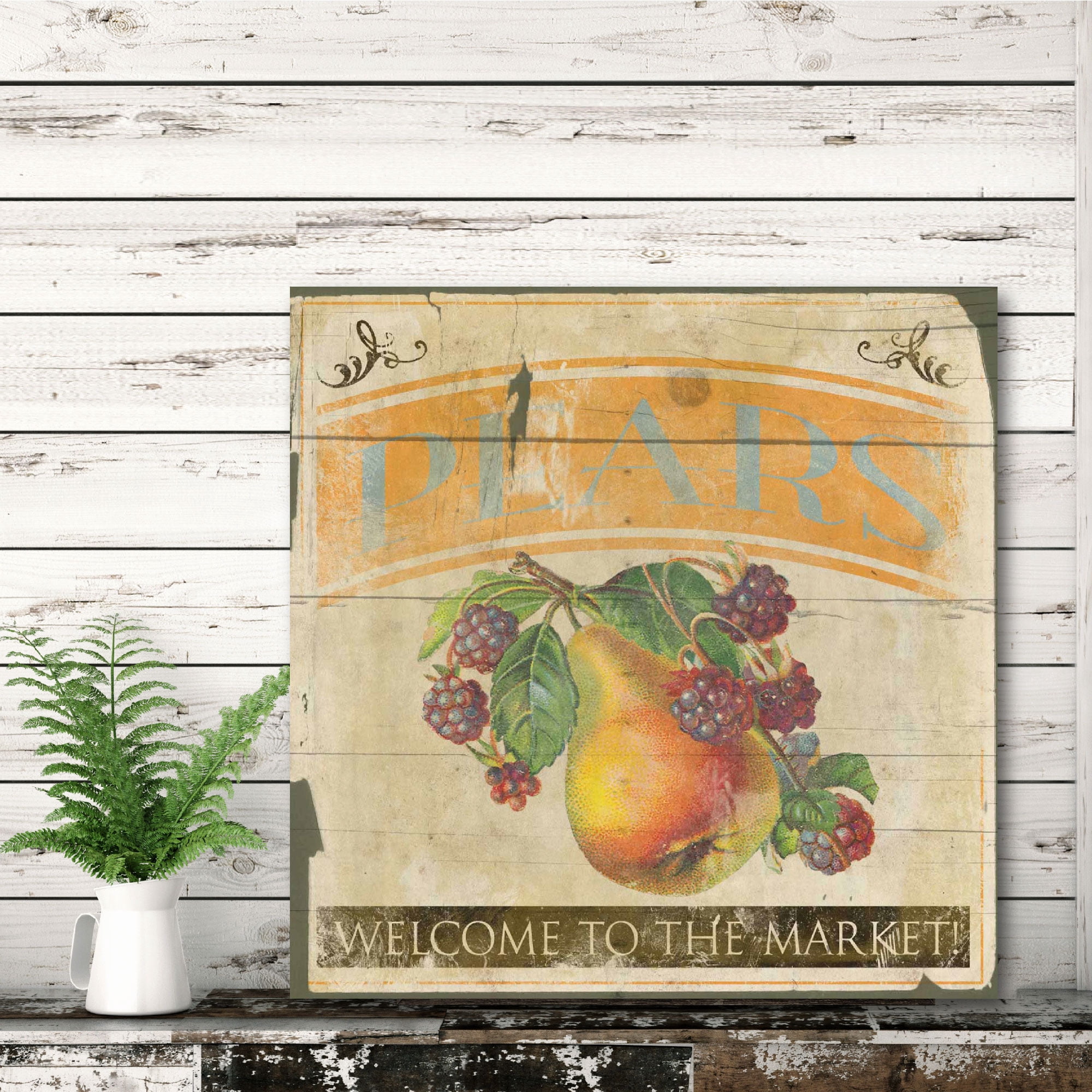 Pears Gallery-Wrapped Canvas Wall Art, 16x16