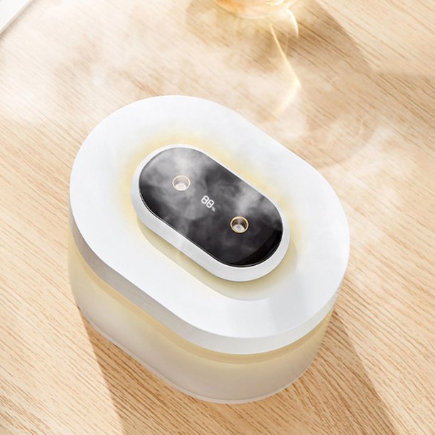 Difusor de de silencioso humidificador de niebla fría con de doble cabezal USB portátil con pilas para plantas de - blanco perfecl Humidificador de doble pulverización