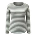 thumbnail image 1 of Playera George Talla EG Manga Larga Estampado Rayas Grises, 1 of 4