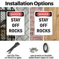thumbnail image 3 of Stay Off Rocks OSHA Danger Aluminum Sign 14 Inch x 10 Inch - 5 Pack, 3 of 8