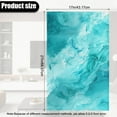 thumbnail image 3 of SCRAWLGOD Marble Print Cyan 2 Piece Non Slip Recliner Headrest Protector Washable PU Leather Sofa Headrest Covers for Sofa,Office Chair,Theater Seat, 17x27 in, 3 of 7