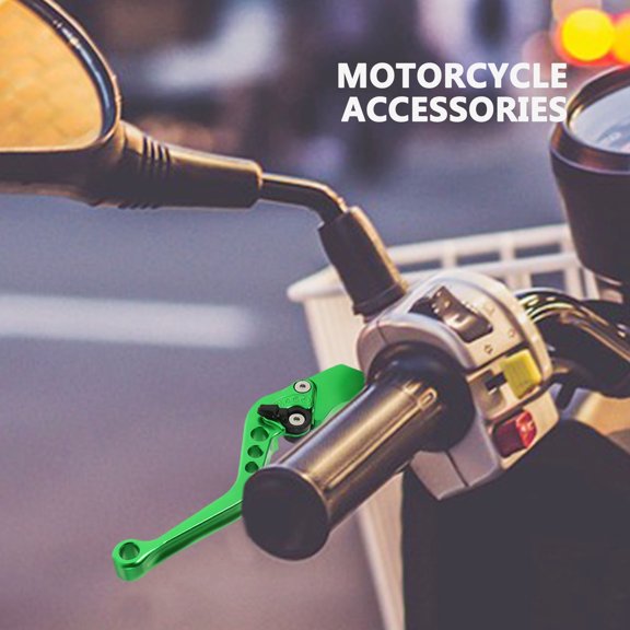 Hemobllo 2Pcs Green Motorcycle Brake and Clutch Lever Set Durable Aluminum Handles