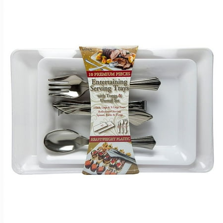 WNA Reflections Value Serving Tray Set, 10 Ct
