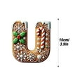 thumbnail image 2 of Alphabet Tree Ornaments Letter Pendants - Acrylic Christmas Decor, Personalized A–Z Christmas Tree Pendant, 26 Gingerbread Alphabet Ornaments for Spelling Holiday Words Mantel Garland, 2 of 5