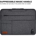 thumbnail image 3 of DOMISO 15 Pouces Multifonctions Pochette Ordinateur Portable Sacoche de Messager d'Affaires avec Port de Charge USB pour 15,6 ", 3 of 5