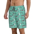 thumbnail image 2 of Logiee Great White Shark Print Mens Swim Trunks Quick Dry Board Shorts,Breathable Hawaii Beach Shorts Swimwear Bathing Suits-3X-Large, 2 of 6