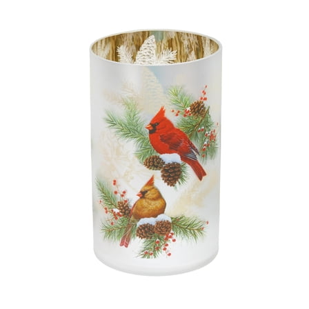 Cardinals Glass Container Large