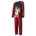 thumbnail image 4 of Fiomva Holiday Christmas Family Pajamas Matching Set Moose Xmas Pjs for Couples and Kids Baby Sleepwear, 4 of 10