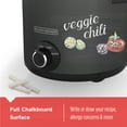 BLACK+DECKER 4Quart Slow Cooker with Chalkboard Surface, Slate