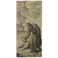 thumbnail image 2 of Cristoforo Roncalli 9x14 Black Ornate Wood Framed Double Matted Museum Art Print Titled: Study for Saint Philip Neri Rescuing a Drowning Youth (1596-99), 2 of 5