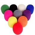 thumbnail image 1 of Microphone Cover Thick Colorful Foam Mic Handheld Stage Windscreen Reusable Covers， Micro Filter for Most Karaoke DJ 10 Pieces, 1 of 7