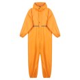 thumbnail image 3 of Alvivi Men's Hooded Jumpsuits Full zip One Piece Lightweight Hooded Raincoat Waterproof Rain Suit Yellow M, 3 of 7