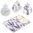 thumbnail image 4 of Lavender Flower Dish Drying Mats Kitchen Mat Microfiber Counter Absorbent Dish Pad Drainer Rack 16"x18", 4 of 7