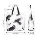 thumbnail image 5 of Balery Monochrome Flying Ravens Bolsa Tote Estilo Estético con Cremalleras, Bolsa de Hombro, Bolsa de Compras Grande y Plegable, 5 of 8