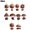 30 Pcs, variant on 2D Acrylic Ornament Santa Hot Air Balloon,Christmas Hot Air Balloon Decorations,Easy Hanging Lightweight Design Sunlight Catching Art, for Christmas Tree Ornaments