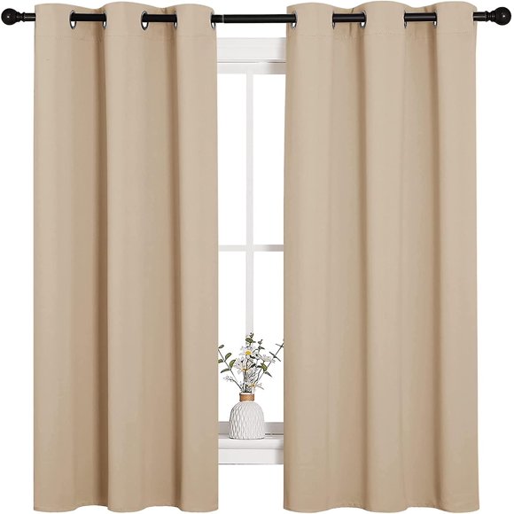 Thermal Insulated Grommet Room Darkening Curtains/draperies/panels For Bedroom