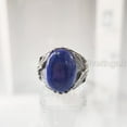 thumbnail image 2 of Lapis Lazuli Mans Ring, Natural Afghani Lapis Lazuli, Eagle, Silver Jewelry, 925 Silver Ring, Birthday Gift, Heavy Mens Ring, Arabic Design, Ottoman Style Ring, Christmas, Turkey Mens Signet Ring, 2 of 8