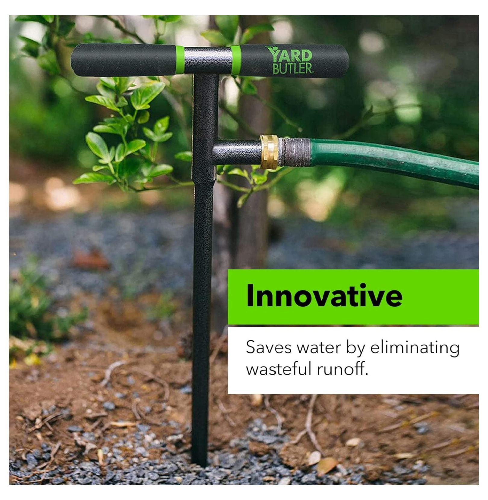 Yard Butler 36 Inch Deep Root Irrigator - Drip Watering Irrigator Tool - Soil and Root Penetration - Deep Plant and Tree Root Watering Feeder Tool Irrigation System Wand T-handle