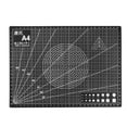 thumbnail image 1 of Unique Bargains A4 Self-Healing Cutting Mat, 12' x 9' Non-Slip Double Sided with Grid PVC Mat Black, 1 of 6