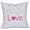 Pink, variant on Simply Daisy 16" x 16" Valentine Print Pillow, Light Pink