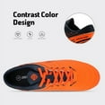 thumbnail image 2 of DREAM PAIRS Men Sports Athletic Light Outdoor Football Soccer Cleats Shoes 160859-M ORANGE/NAVY Size 9, 2 of 6