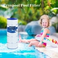 thumbnail image 3 of CRYSPOOL Pool Filter Compatible with PA120, Unicel C-8412, Filbur FC-1293, Hayward C1200, CX1200RE, Waterway Clearwater II, Pro Clean 125,120 Sq. Ft, 2 pack, 3 of 6
