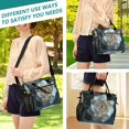 thumbnail image 5 of ALAZA Jasmine Beautiful Flower Insulated Lunch Bag Reusable Tote Box Adjustable Shoulder Strap for Work Picnic, 5 of 6