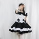 thumbnail image 3 of Disfraz de sirvienta francesa para mujer, accesorios de anime japonés para la cabeza, dulce uniforme Lolita con delantal, disfraz, camarera Sunnimix disfraz de sirvienta, 3 of 7