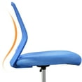 thumbnail image 6 of Alden Design Adjustable Armless Mesh Office Chair for Home Office, Blue, 6 of 12
