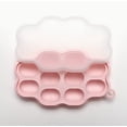 thumbnail image 1 of 1 bandeja for congelador de alimentos, molde de silicona for paletas con alimentador de mordedores, fabricante de paletas congeladas for comida casera for bebés, purés y cubitos de hielo, 1 of 2