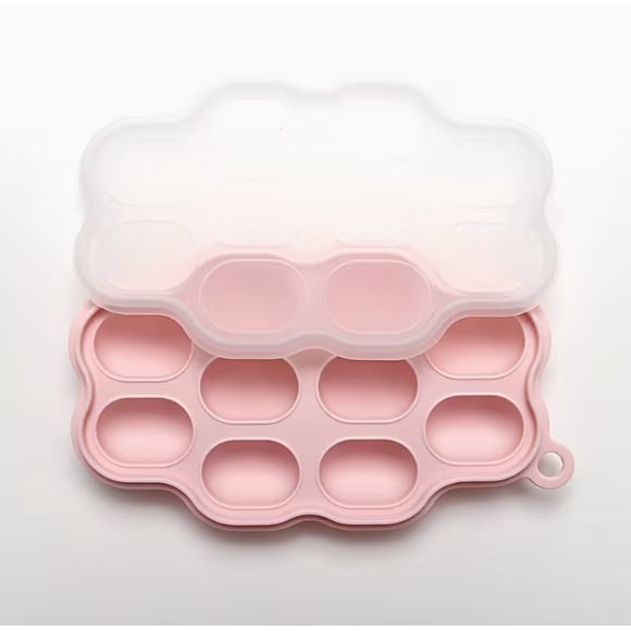 1 bandeja for congelador de alimentos, molde de silicona for paletas con alimentador de mordedores, fabricante de paletas congeladas for comida casera for bebés, purés y cubitos de hielo