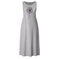 thumbnail image 4 of CALAFEBILA Plus Size Dress for Women Sleeveless Floral Midi Sun Dress Cotton Linen Tank Dress Long Womens Dresses, 4 of 4