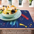 thumbnail image 3 of Highland Home "Space Flight" Child 4-Pack Reversible Easy Care Plastic Placemats, 3 of 7