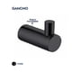 thumbnail image 2 of Gancho de Baño Rubinett Acero inóxidable 304 Negro Mate, 2 of 2